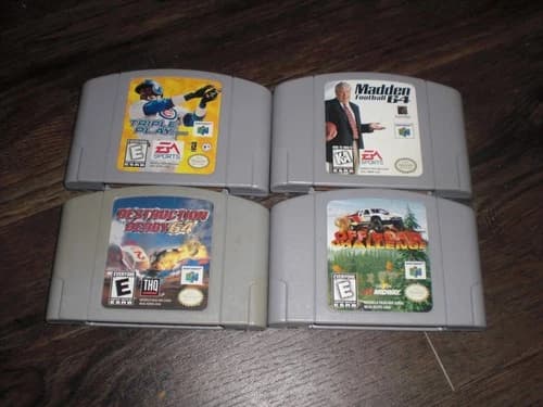 Destruction Derby Off Road Challenge Triple Play 2000 Madden 64 Nintendo 64 N64