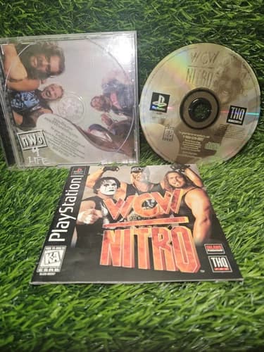 WCW Nitro (Sony PlayStation 1, 1998) PS1 Complete, Black Label Tested