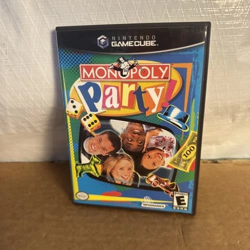 Monopoly Party (Nintendo Gamecube) Complete Tested & Works!