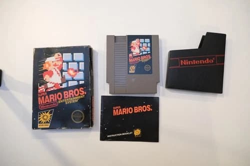 Super Mario Bros. (Nintendo NES, 1985) CIB Complete Good Condition Mario Bros