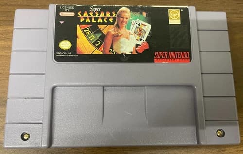Super Caesars Palace - (Super Nintendo, SNES) Authentic - Tested