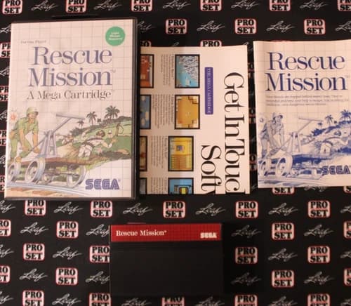 Rescue Mission (Sega Master System, 1988) CIB Complete - Tested!