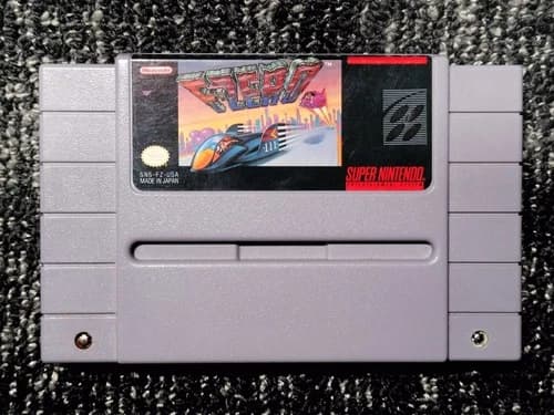 F-Zero (Super Nintendo Entertainment System, SNES, 1991) - Racing Game Cartridge