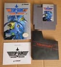 Top Gun The Second Mission CIB NES 1990 Konami Nintendo Authentic W/ Protector