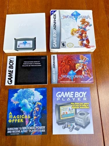 Sword of Mana (Nintendo Game Boy Advance, 2003) CIB with Manual /Inserts