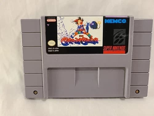 Kid Klown in Crazy Chase (SNES, 1994) Authentic, Tested, Works!