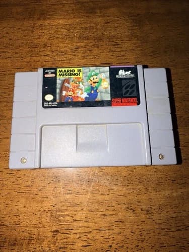 Mario is Missing (Super Nintendo SNES, 1993) Tested and Working