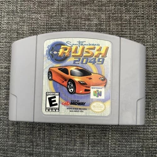 San Francisco Rush 2049 Nintendo 64 N64 Cleaned Tested Authentic Cartridge