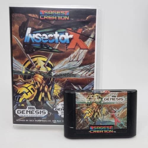 Insector X Sega Genesis, 1989 Authentic Cartridge Tested & Works