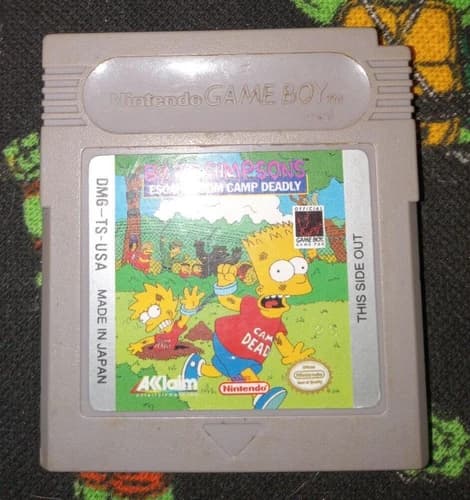 Bart Simpsons Escape From Camp Deadly Gameboy