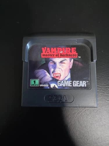 Vampire: Master of Darkness - Sega Game Gear Cartridge - Clean!