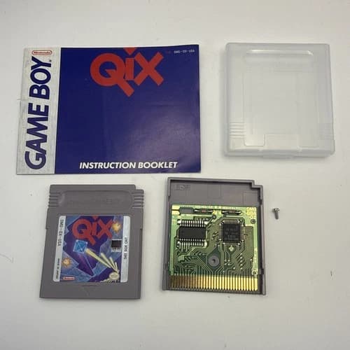 Qix Nintendo Game Boy Authentic! Great Condition NICE! Cleaned & Tested
