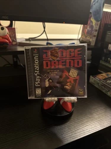 Judge Dredd PS1 PlayStation 1, 1998 Complete CIB Registration card RARE! Shooter