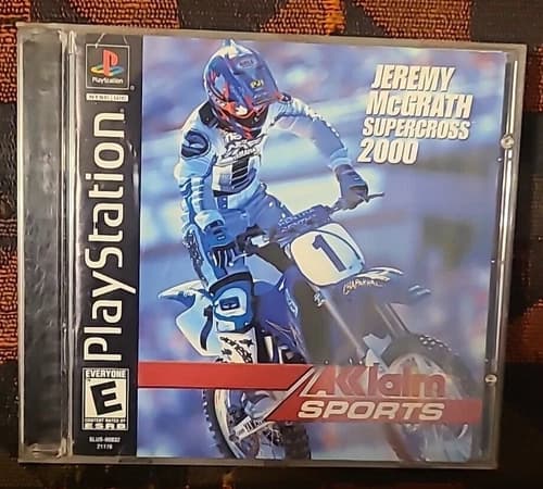 Jeremy McGrath Supercross 2000 (Sony PlayStation 1 2000) Complete In Box CIB PS1
