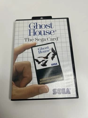 Sega Master System Ghost House Sega Card CIB Complete Tested Working