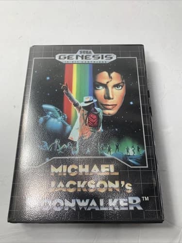 Michael Jackson's Moonwalker (Sega Genesis,1990) COMPLETE Tested Working GDFAS‼️