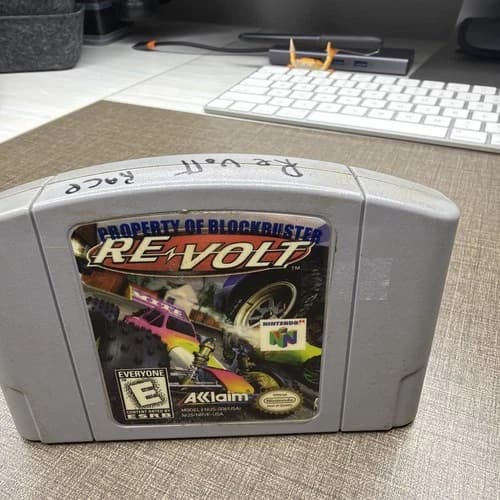 Re-Volt (Nintendo 64, 1999) N64, Cartridge Clean! Tested & Working