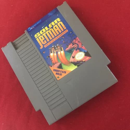 Nintendo NES Solar Jetman Game Cartridge Only - Cleaned, Tested, Working 1985