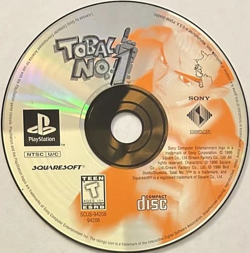Tobal No. 1 (Sony PlayStation 1, PS1) DISC ONLY | NO TRACKING | M1119