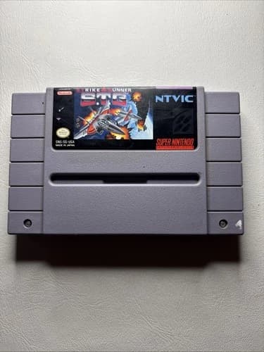 Strike Gunner S.T.G. Super Nintendo Entertainment System SNES Cartridge Tested
