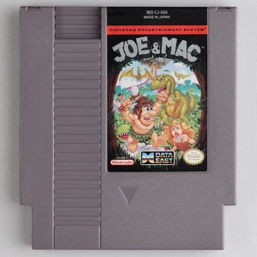 Joe & Mac NES Nintendo Game - Authentic/Cleaned/Tested DATA EAST