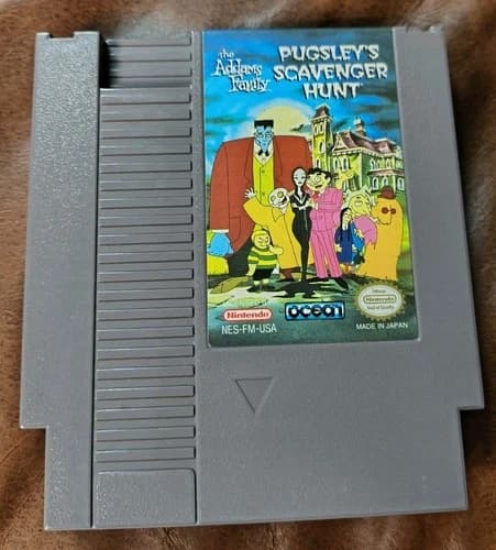 Addams Family Pugsley's Scavenger Hunt Nintendo NES Cart Only Excellent Tested