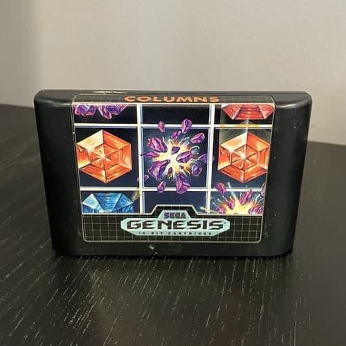 Columns Sega Genesis Puzzle Game
