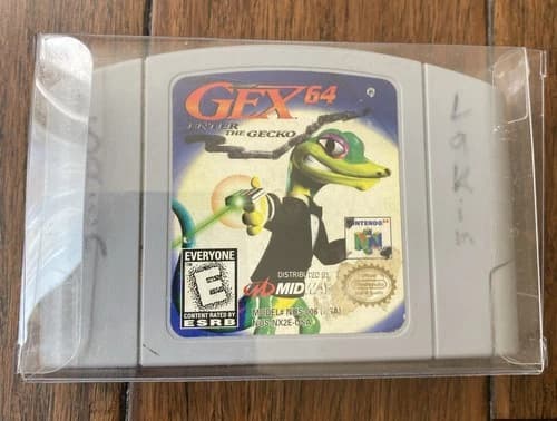 Gex 64 : Enter The Gecko ( Nintendo 64 N64 1998 ) Authentic Tested Game Only