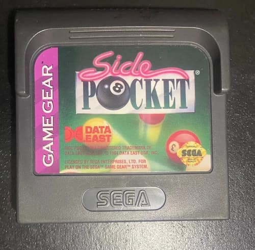 Side Pocket - Sega Game Gear - Data East - Good Condition