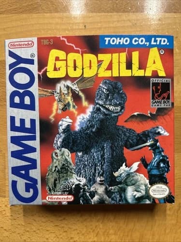 Godzilla Nintendo Game Boy CIB Complete In Box Tested 1990