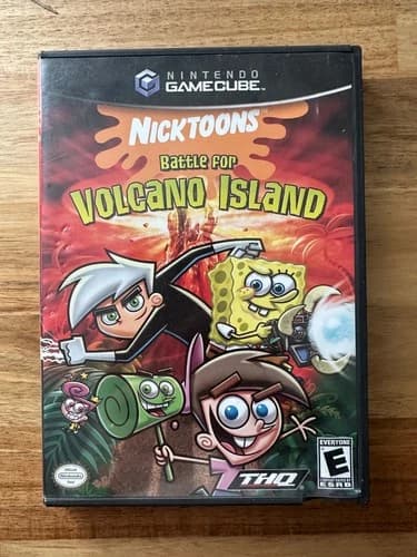 Nicktoons: Battle for Volcano Island (Nintendo GameCube, 2006) Complete CIB