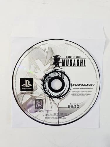Brave Fencer Musashi (Playstation 1, PS1) Disc Only