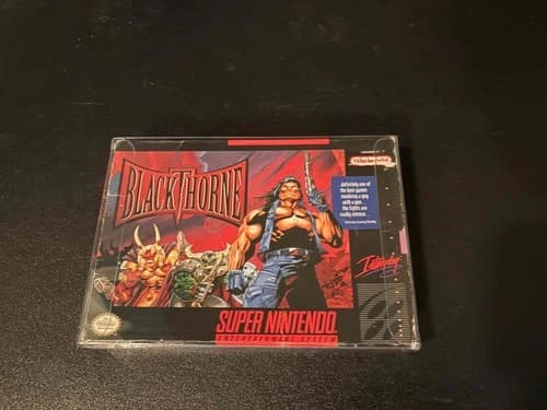 Blackthorne (SNES, 1994) - Box, Manual, Game - Please Read!