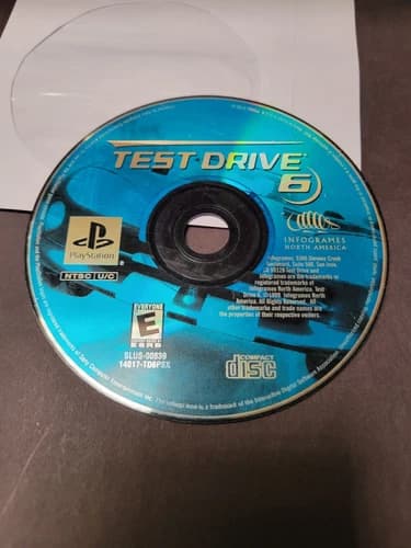 Test Drive 6 (Sony PlayStation 1, 1999) Disc Only- Resurfaced