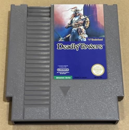 Nintendo NES Deadly Towers (Cleaned, Tested & Working)