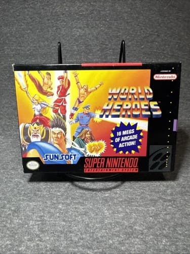 World Heroes Super Nintendo Entertainment System SNES CIB 25