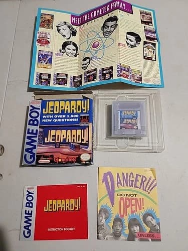 Nintendo Game Boy Jeopardy with Over 1 500 Questions In Box, Manual, Cartridge