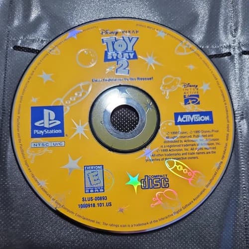 Toy Story 2 Buzz Lightyear to the Rescue Sony PlayStation 1 PS1 GAME DISC ONLY
