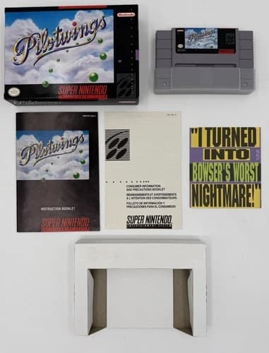 CIB Super Nintendo Pilotwings SNES Complete W/ Inserts Fast Free Shipping