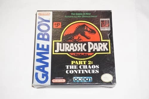 Jurassic Park Part 2 (Nintendo Game Boy Gameboy) Complete in Box CIB