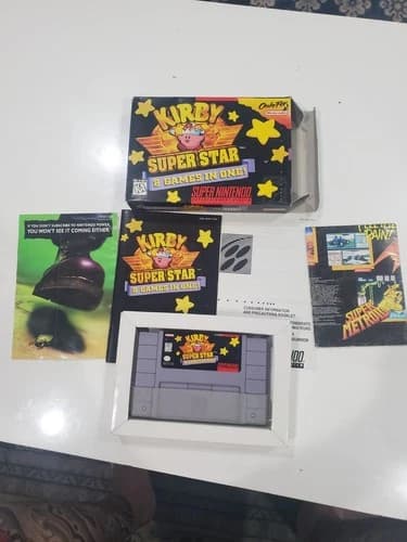 Kirby Super Star SNES CIB Super Nintendo Complete Manual