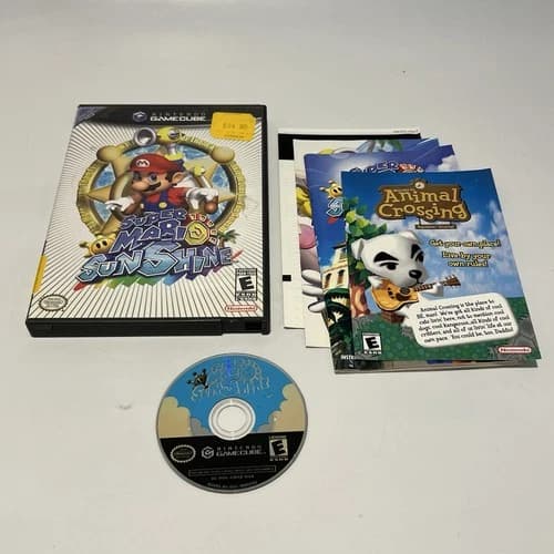 Super Mario Sunshine (Nintendo GameCube, 2002) Complete CIB Black Label Tested