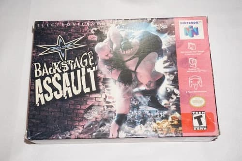 WCW Backstage Assault (Nintendo 64 N64) Complete in Box CIB