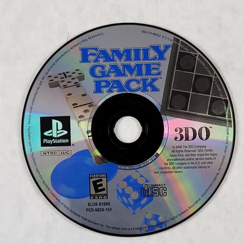 Family Game Pack - Loose Sony PS1 Playstation 1 Disc
