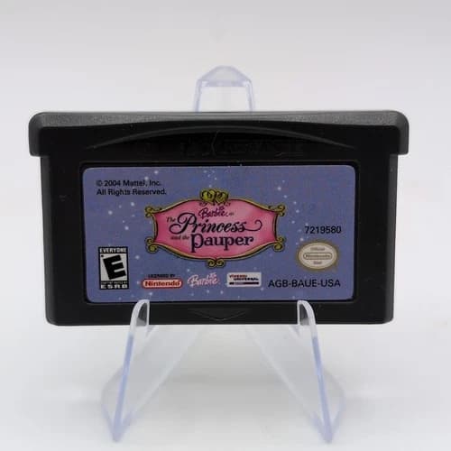 Barbie Princess and the Pauper (Gameboy Advance) Cartridge ONLY, TESTED WORKING