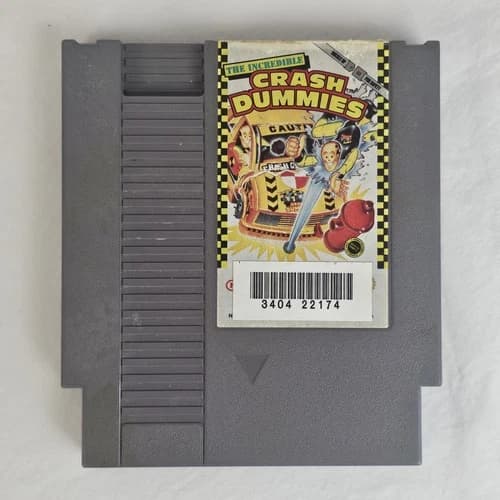 The Incredible Crash Dummies Nintendo NES Game Cartridge NTSC Acclaim Tested
