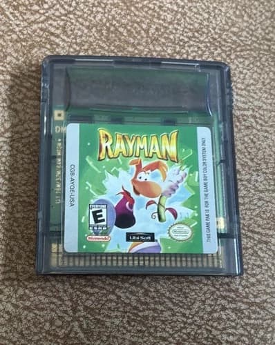 Rayman Gameboy Color Game Cartridge Only Tested And Working
