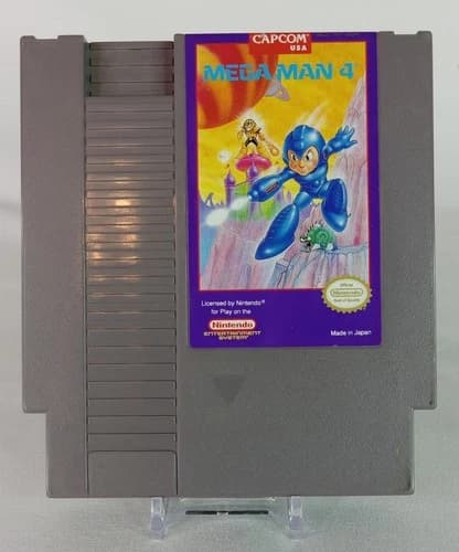 Mega Man 4 (Nintendo NES, 1991) Authentic Cartridge Tested Working
