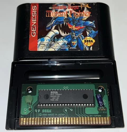 Mazin Saga Mutant Fighter (Sega Genesis, 1993) Tested Authentic