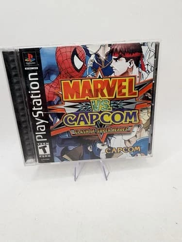 Marvel vs. Capcom Clash of Super Heroes PlayStation 1 2000 PS1 RARE WORKS Game
